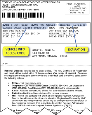 Enter the code from your renewal notice or plate/VIN numbers.